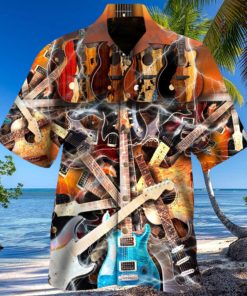 Guitar Colorful Nice Design Unisex Hawaiian Shirt For Men And Women Dhc17062391