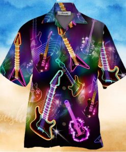 Guitar Colorful Nice Design Unisex Hawaiian Shirt For Men And