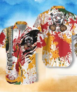 Guitar Live Free Or Die Unisex Hawaiian Shirt Unisex Adult