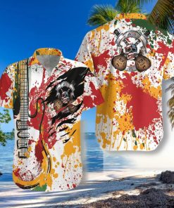 Guitar Live Free Or Die Unisex Hawaiian Shirt Unisex Adult