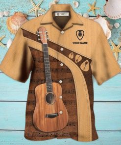Guitar Old Guitarist And The Pick Personalized Hawaiian Shirt