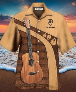 Guitar Old Guitarist And The Pick Personalized Hawaiian Shirt