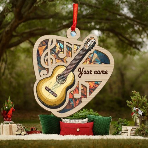 Guitar Pick Personalized Suncatcher Ornament