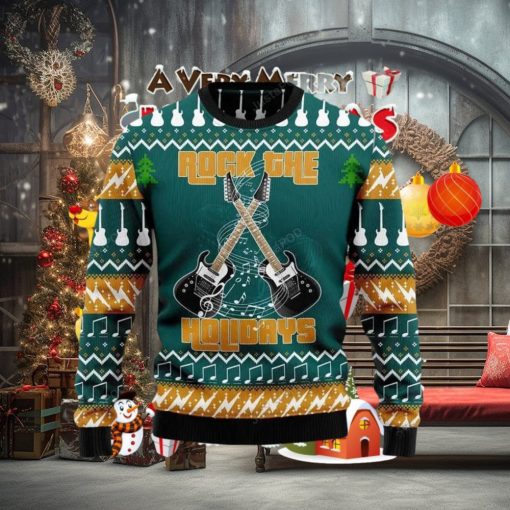Guitar Rock The Holiday For Ugly Christmas Sweater Special Gift For Men Women