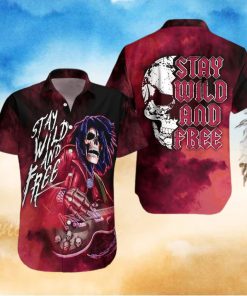 Guitar Stay Wild And Free Hawaiian Shirt Unisex Adult