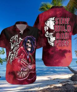 Guitar Stay Wild And Free Hawaiian Shirt Unisex Adult