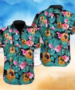 Guitar Tropical Hawaiian Shirt 1