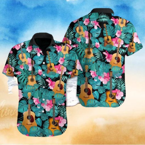 Guitar Tropical Hawaiian Shirt 1