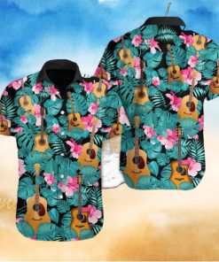 Guitar Tropical Hawaiian Shirt Unisex Adult