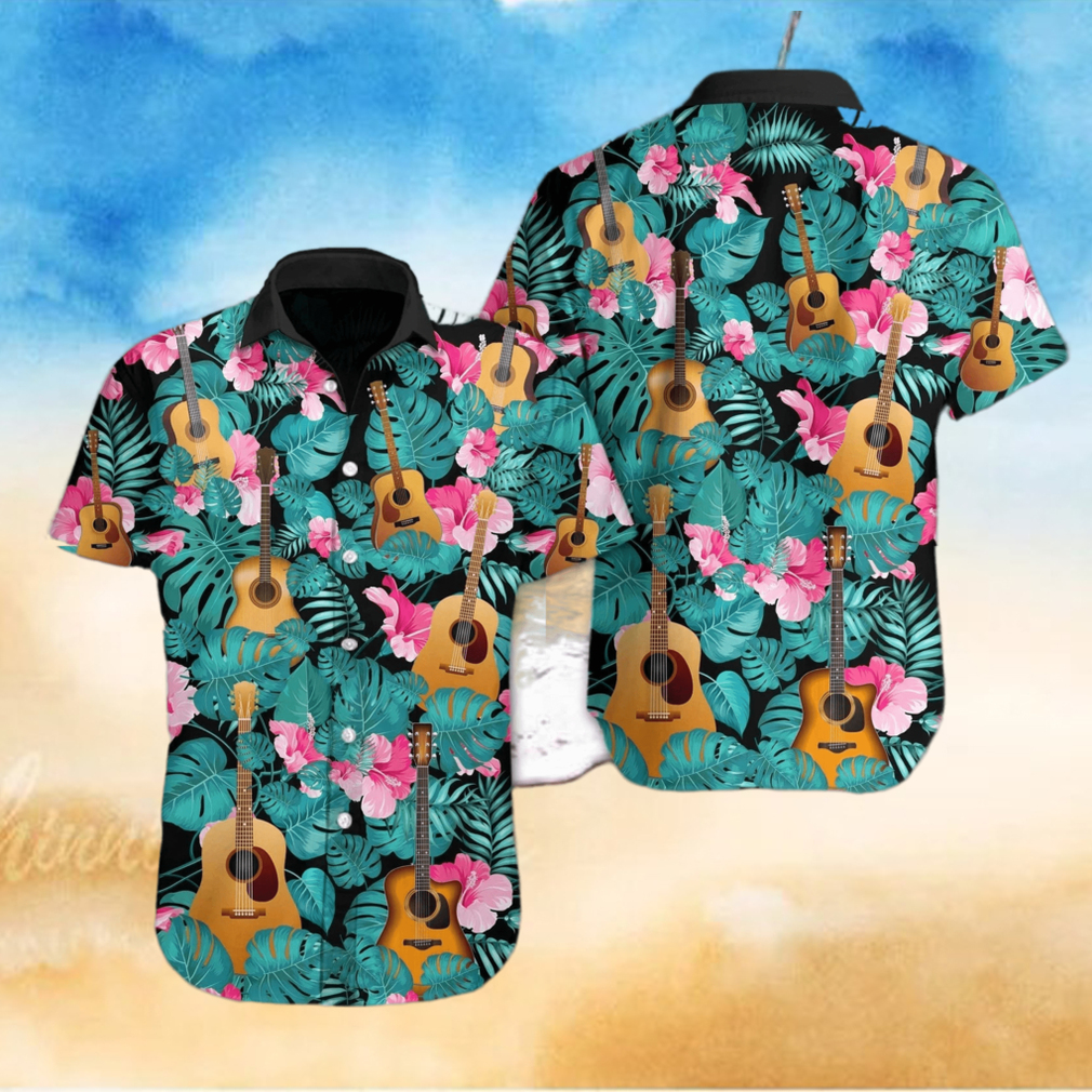 Guitar Tropical Hawaiian Shirt Unisex Adult Guitar Tropical Hawaiian Shirt Unisex Adult