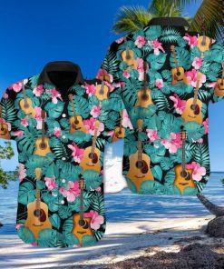 Guitar Tropical Hawaiian Shirt Unisex Adult
