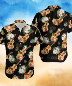 Guitar Vihuela Mexican Culture Tropical Unisex Hawaiian Aloha Shirts