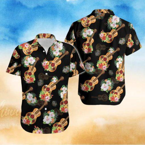 Guitar Vihuela Mexican Culture Tropical Unisex Hawaiian Aloha Shirts