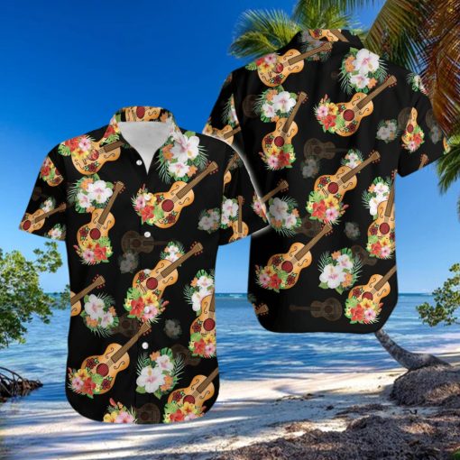 Guitar Vihuela Mexican Culture Tropical Unisex Hawaiian Aloha Shirts