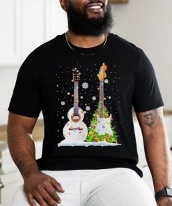 Guitar pine tree merry christmas shirt 3 Guitar pine tree merry christmas shirt