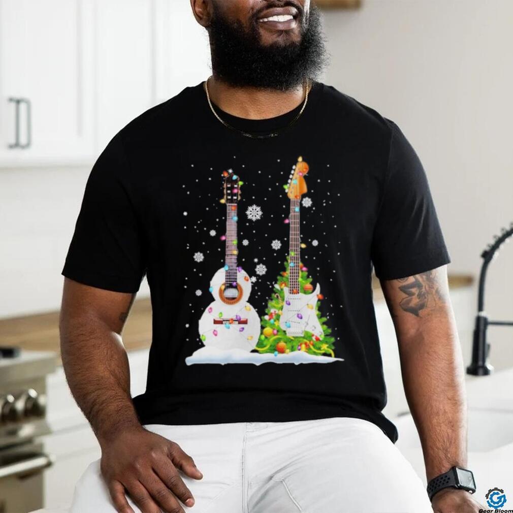 Guitar pine tree merry christmas shirt Guitar pine tree merry christmas shirt