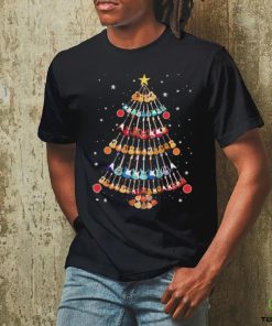 Guitars pine tree merry christmas shirt