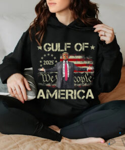Gulf Of USA America Est 2025 American Flag Trump Funny T Shirt