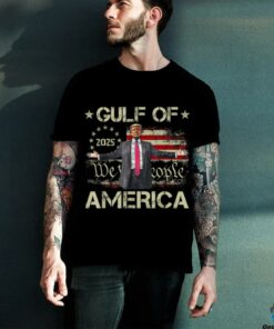 Gulf Of USA America Est 2025 American Flag Trump Funny T Shirt