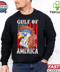 Gulf of America Eagle American flag shirt