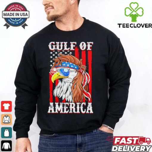 Gulf of America Eagle American flag shirt
