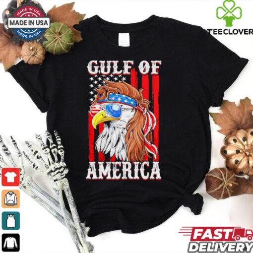 Gulf of America Eagle American flag shirt