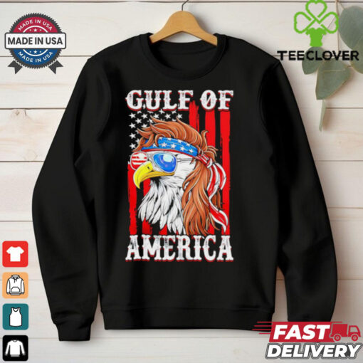 Gulf of America Eagle American flag shirt