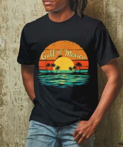 Gulf of Mexico Beach Palms Summer Vacation T Shirt