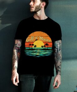 Gulf of Mexico Beach Palms Summer Vacation T Shirt