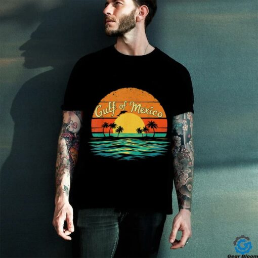 Gulf of Mexico Beach Palms Summer Vacation T Shirt