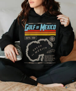 Gulf of Mexico Est 1550 Historic Map T Shirt