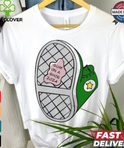 Gum on a shoe 2024 election shirt