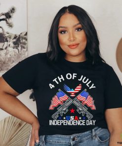 Gun 4th Of July USA Independence Day American Flag VIntage shirt