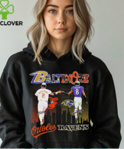 Gunnar Henderson and Lamar Jackson Baltimore Orioles Ravens shirt