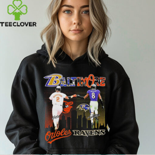 Gunnar Henderson and Lamar Jackson Baltimore Orioles Ravens shirt