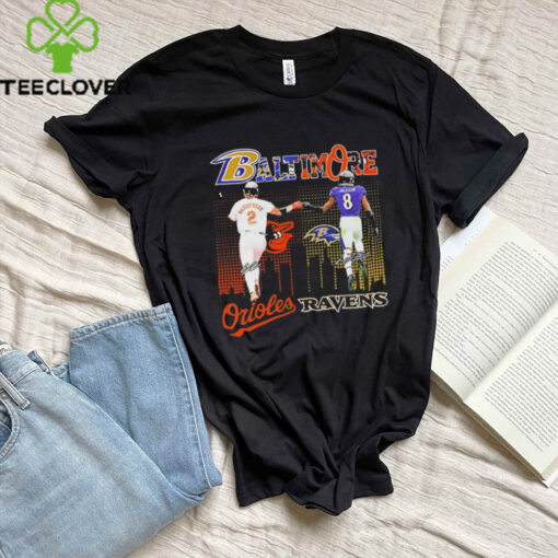 Gunnar Henderson and Lamar Jackson Baltimore Orioles Ravens shirt