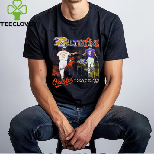 Gunnar Henderson and Lamar Jackson Baltimore Orioles Ravens shirt
