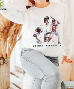 Gunnar Henderson player Baltimore Orioles baseball pose sketch shirt