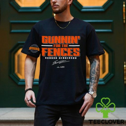 Gunnin’ For The Fences Gunnar Henderson Baltimore Orioles signature t shirt