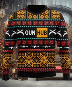 Guns Hub Men Ugly Christmas Sweater Unisex 3D Sweater Christmas Gift