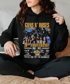 Guns N’ Roses 38th Anniversary 1985 – 2023 Thank You For The Memories signatures Shirt