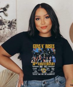 Guns N’ Roses 38th Anniversary 1985 – 2023 Thank You For The Memories signatures Shirt