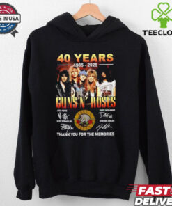 Guns N Roses 40 years 1985 2025 thank you for the memories signature shirt 2 Guns N Roses 40 years 1985 2025 thank you for the memories signature shirt