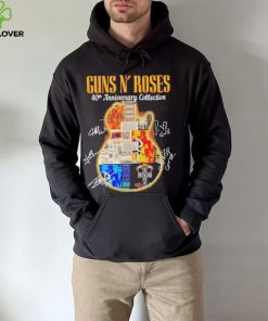 Guns N’ Roses 40th anniversary collection guitar signatures shirt