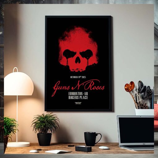 Guns N Roses Edmonton AB At Rogers Place On October 19th North America Tour 2023 Home Poster Canvas