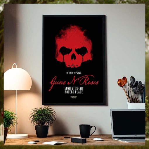 Guns N Roses Edmonton AB At Rogers Place On October 19th North America Tour 2023 Home Poster Canvas