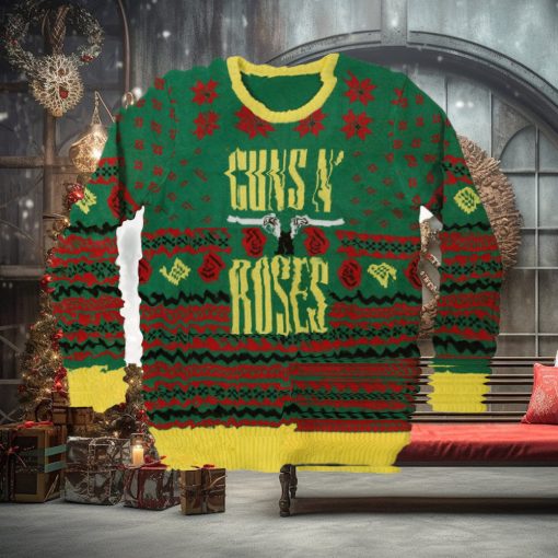 Guns N Roses Holiday Ugly Christmas Sweater 2024