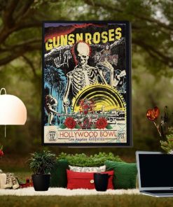 Guns N Roses Hollywood Bowl Los Angeles California Day 2 Nov 2nd 2023 Home Decor Poster Canvas