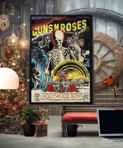 Guns N Roses Hollywood Bowl Los Angeles California Day 2 Nov 2nd 2023 Home Decor Poster Canvas