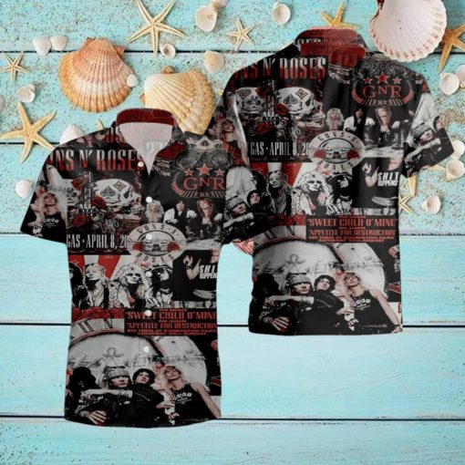 Guns N Roses Member Of Band 2024 Summer Trend Fan Gifts Hawaiian Shirt